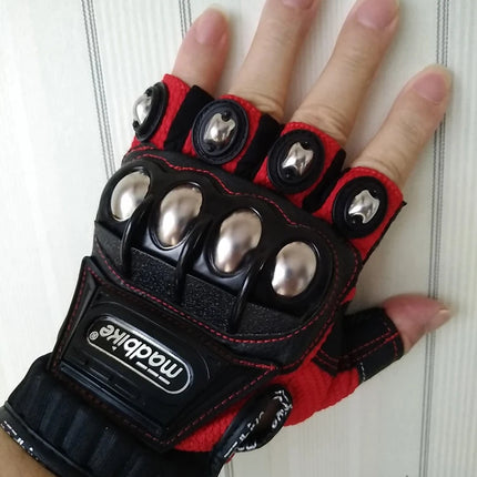 Tactical Gloves Steel Safety Outdoor Cycling Equipment Brass Knuckle Motorcycle Powersports Racing Bicycle Self Defence For Man