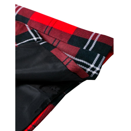 Men's red striped long-sleeved suit jacket with two buttons, fashionable and casual, comfortable and breathable