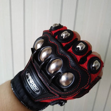 Tactical Gloves Steel Safety Outdoor Cycling Equipment Brass Knuckle Motorcycle Powersports Racing Bicycle Self Defence For Man