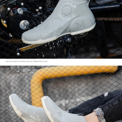 New Men's Outdoor Fishing Shoes Punk Ankle Rubber Boots Waterproof Strong Blocking Water Shoes Kitchen Shoes Size 39-44