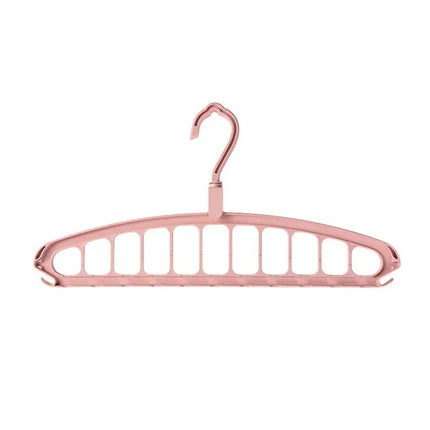 Multi-functional Folding 11-Hole Hanger Closet Organizer Rack Space-saving Multi-tier Hanging Rack Indoor Clothes Drying Rack