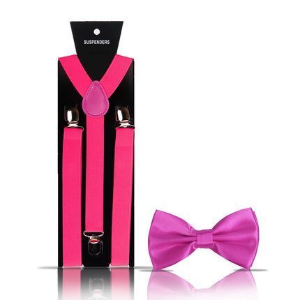 Elegant Fashion Adult Men's Suspenders And Bow Tie Two Pcs Set Harness Man For Pants Gentleman Suit Accessories Wedding Business