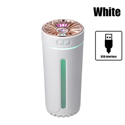 Vehicle-mounted Humidifier 300ml Mini Portable Spray Air Freshener Home LED Small Essential Oil Vaporizer Room Scent Diffuser