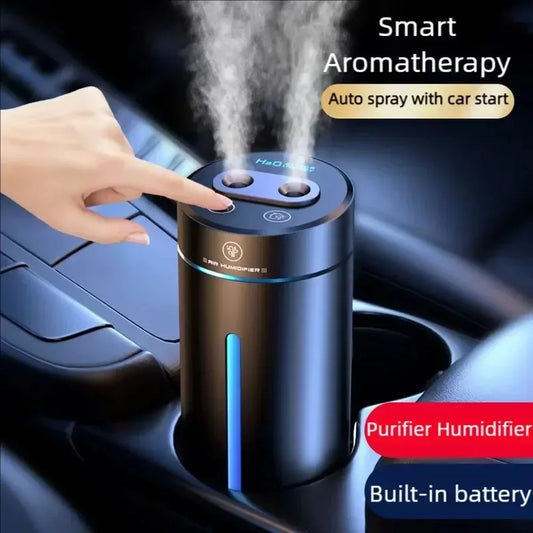 Car Air Freshener Humidifier Diffuser Dual Steam Power For Smart Rechargeable Diffuser Mini Humidifier Portable Air Freshener