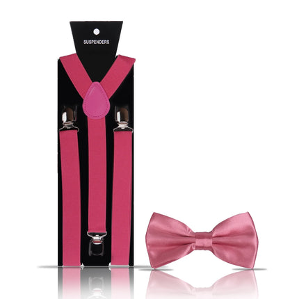 Elegant Fashion Adult Men's Suspenders And Bow Tie Two Pcs Set Harness Man For Pants Gentleman Suit Accessories Wedding Business