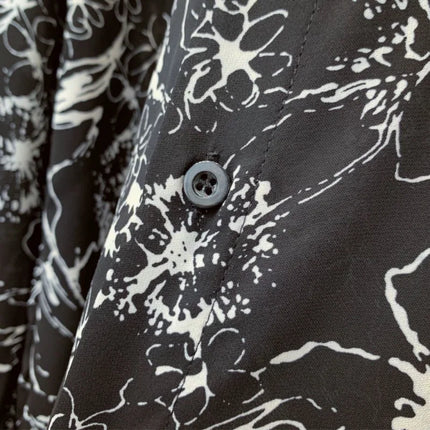 New Hong Kong Style Long Sleeved Shirt for Men, Thin and Trendy Korean Printed Shirt, All Match Printing Popularity Top