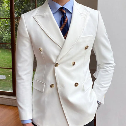 Wedding Men Suits 6XL Blazer Bridegroom Business Groom Wear Tuxedo Jacket Formal Costume Homme Party Prom Double Breasted Coat
