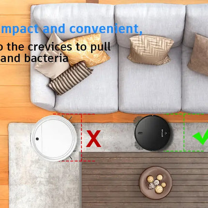 ZCWA BR151 Robot Vacuum Cleaner Auto Charging 6000Pa Power App Control Water Tank Wet  Robot Vacuum Cleaner Electric Sweeper