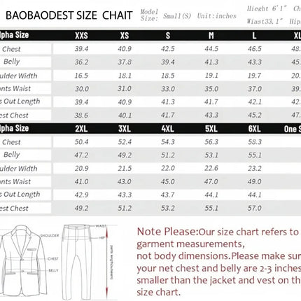 Men's Wedding Groomsmen Suit Set High-Quality Solid Color Casual Office Menswear Jacket + Vest + Pants