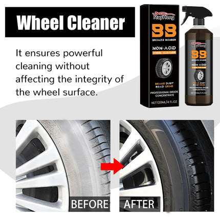 New 120ml Car Wheel Cleaning Agent Powerful Non-Acid Brake Cleaner Bug Remover Cleaning Tires on Alloy Chrome Painted Wheels