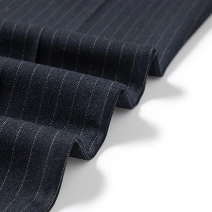 2025 new men's striped suit (suit + trousers) stylish and handsome British style wedding handsome two-piece set