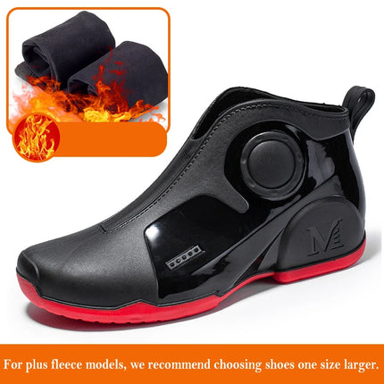 New Men's Outdoor Fishing Shoes Punk Ankle Rubber Boots Waterproof Strong Blocking Water Shoes Kitchen Shoes Size 39-44