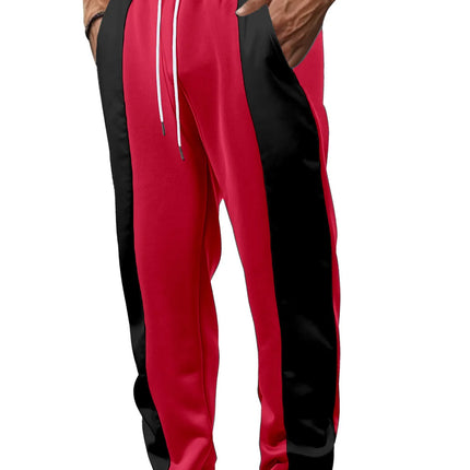 Pant men 2026 casual casual sports loose pachwork waisted jogging quick-drying spliced wide-leg trousers women's clothing