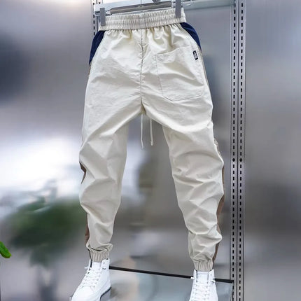 2026 Spring Men's Pants Korean Fashion Men Clothing Sweatpants and Joggers Pants Casual Streetwear Male Trousers Elastic Waist
