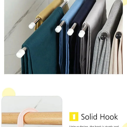 Folding Clothes Hanger Closet Organizer Space Saving Hanger Multi-port Clothing Rack Plastic Scarf Storage hangers for clothes