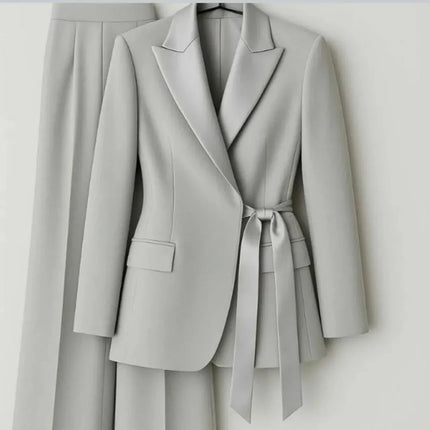 Customzied Women's Suits Blazer Fashion Peak Lapel Skinny Office Lady Outfits Formal Female 2 Piece Jacket Pants Full Sets