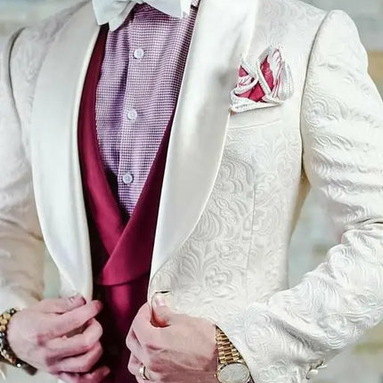 Men's Wedding Suit 2023 Italian Design Custom Black Smoking Tuxedo Jacket 3-piece Set (coat Vest Pants) Men's Groom Terno Suit