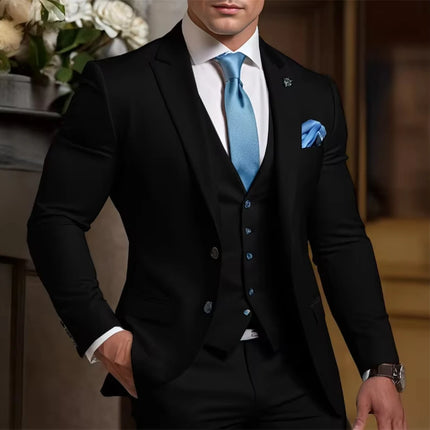 Elegant Formal Men's Suit 3 Piece Suit Wedding Tuxedo Groom Custom Outfit Party Elegant Suit for Best Man Tailor Made