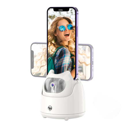 Portable 360°Rotation Auto Face Tracking Gimabl Tripod AI Smart Shooting Phone Holder for Live Vlog Streaming Video Selfie Stick