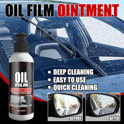 Glass Oil Film Remover Car Windshield Oil Film Remover Invisible Car Window Cleaner Gentle Automotive Oil Film Cleaner For All