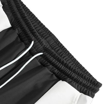 Pant men 2026 casual casual sports loose pachwork waisted jogging quick-drying spliced wide-leg trousers women's clothing