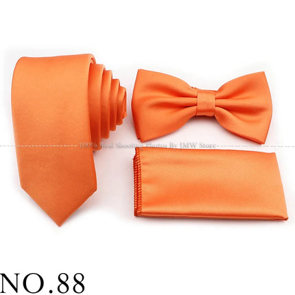 Hot Sale Purple Pink Sage Green Tie Set Polyester Necktie Bowtie Cufflink Brooch For Groom Suit Wedding Cravat Shirt Accessory
