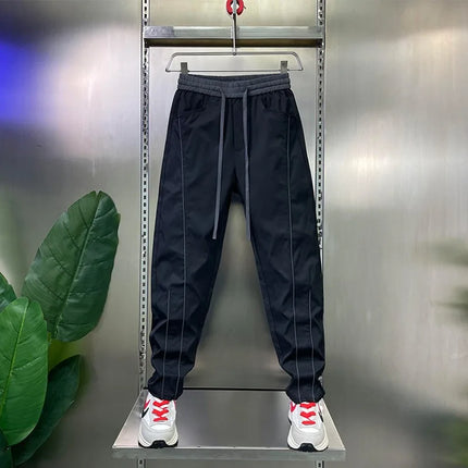 2026 Spring Men's Pants Korean Fashion Men Clothing Sweatpants and Joggers Pants Casual Streetwear Male Trousers Elastic Waist