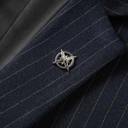 2025 new men's striped suit (suit + trousers) stylish and handsome British style wedding handsome two-piece set