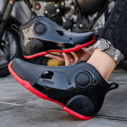 New Men's Outdoor Fishing Shoes Punk Ankle Rubber Boots Waterproof Strong Blocking Water Shoes Kitchen Shoes Size 39-44
