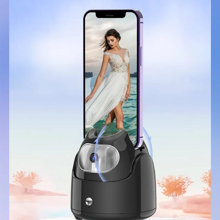 Portable 360°Rotation Auto Face Tracking Gimabl Tripod AI Smart Shooting Phone Holder for Live Vlog Streaming Video Selfie Stick