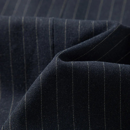 2025 new men's striped suit (suit + trousers) stylish and handsome British style wedding handsome two-piece set