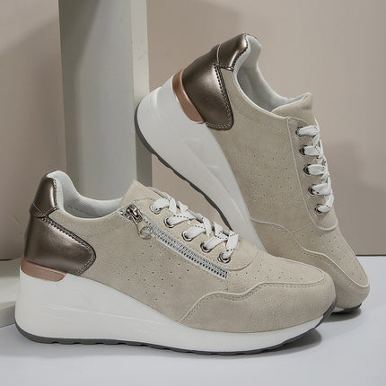 Burnt platform sneakers
