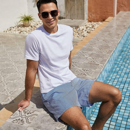 Mens Swimming Trunks 5 Inch Inseam Swim Shorts Summer Bathing Suit Swimwear Beachwear with Pockets