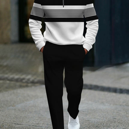 Casual Fashion Men's Long-Sleeve Pants Set