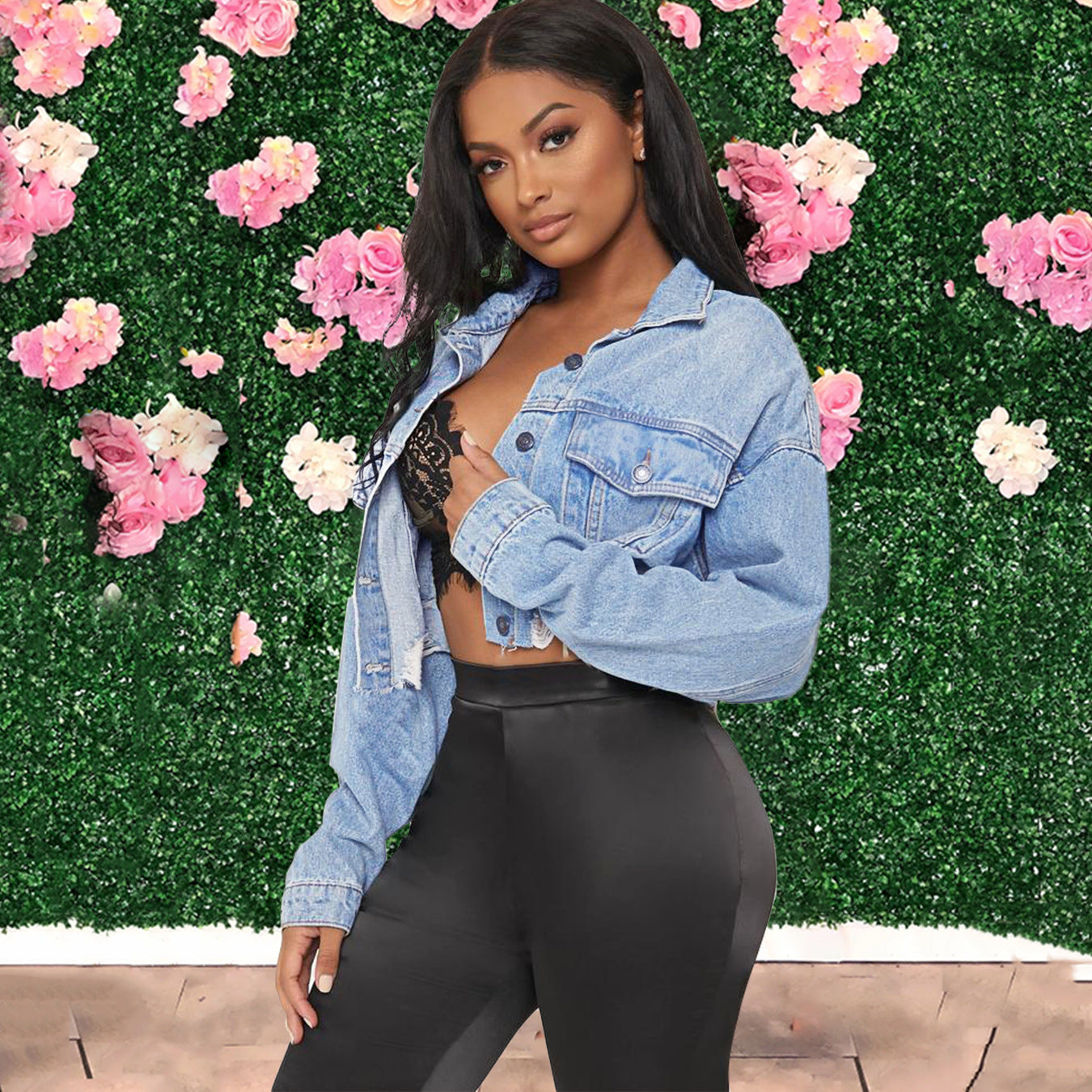Women's Fashion Short Denim Jacket