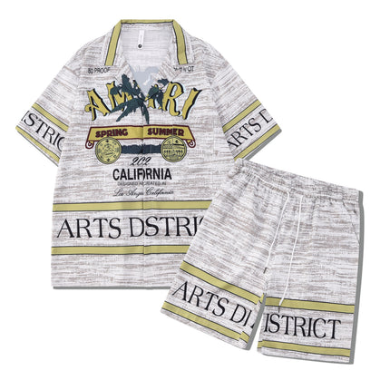 Beach Men And Women Short Sleeve Shirt Outfit