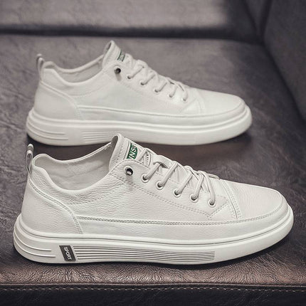 Casual White Men Shoes Summer Breathable Flat Bottom