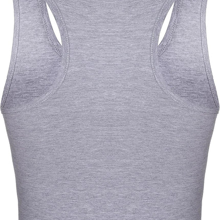 3 Pieces Crop Tops for Women, Workout Tops Basic Cropped Tank Tops Sleeveless Racerback Sports Gym Crop Tank for Teen Girls