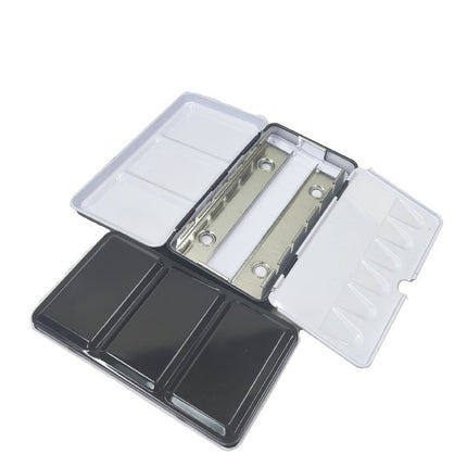 Solid Watercolor Iron Box Pigment Painting Three Fold Empty Iron Box