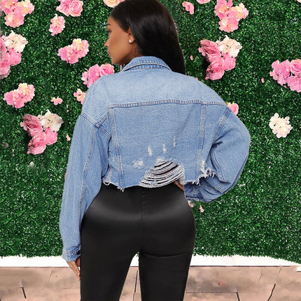 Women's Fashion Short Denim Jacket