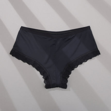 Ladies Sexy Lace Stitching Panties Low Waist