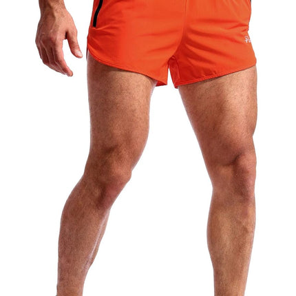Men’S Running Shorts 3 Inch Quick Dry Gym Athletic Workout Shorts for Men with Zipper Pockets