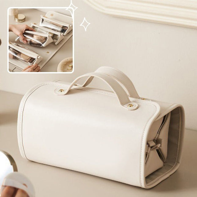 New Folding Cosmetic Bag Large Capacity Portable Handbag Waterproof Travel Storage Washing Bag For Women