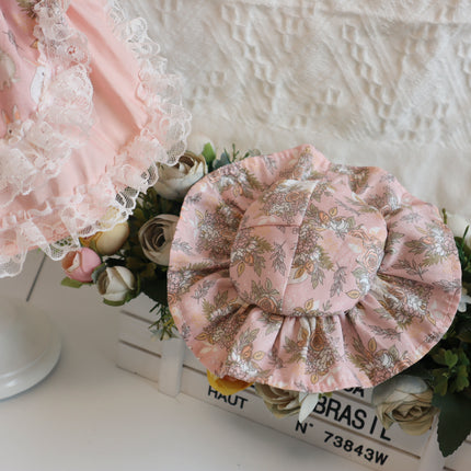 Dog Lace Dress Hat Set Cat