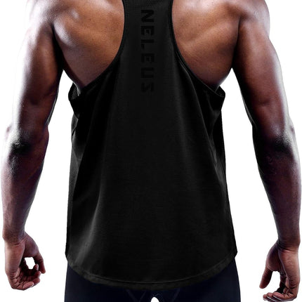 Men'S 3 Pack Workout Running Tank Top Sleeveless Gym Athletic Shirts,5080,Black/Grey/Olive Green,M