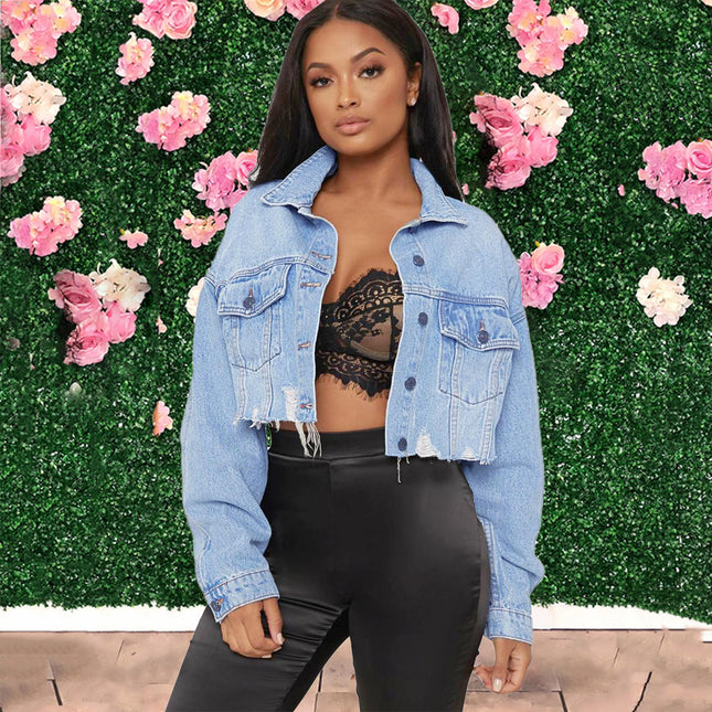 Women's Fashion Short Denim Jacket