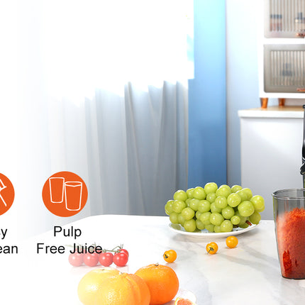 VEVOR Masticating Juicer Cold Press Juicer Machine 2.6" Large Feed Chute Slow Juicer Juice Extractor Maker with High Juice Yield
